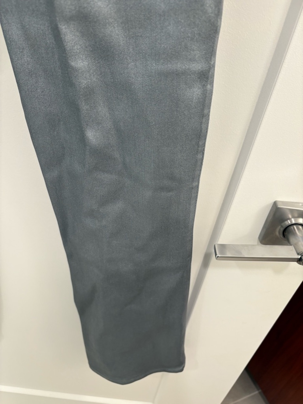 PAIGE Claudine High Waist Bootcut Jeans in Silver Shimmer Luxe Coating Size 25 - Picture 11 of 12